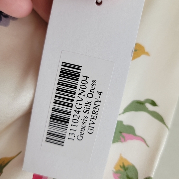 Reformation Genesis Silk Dress in Giverny size 4 NWT - Picture 11 of 14